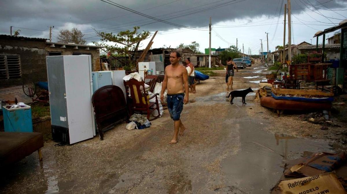 Así quedó Isabela de Sagua, un pueblo en la costa norte de Santa Clara, tras el paso del huracán Irma en septiembre.