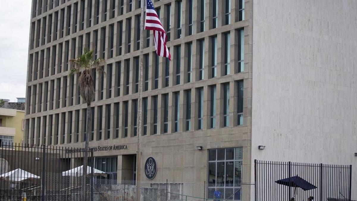 La embajada de Estados Unidos en La Habana.