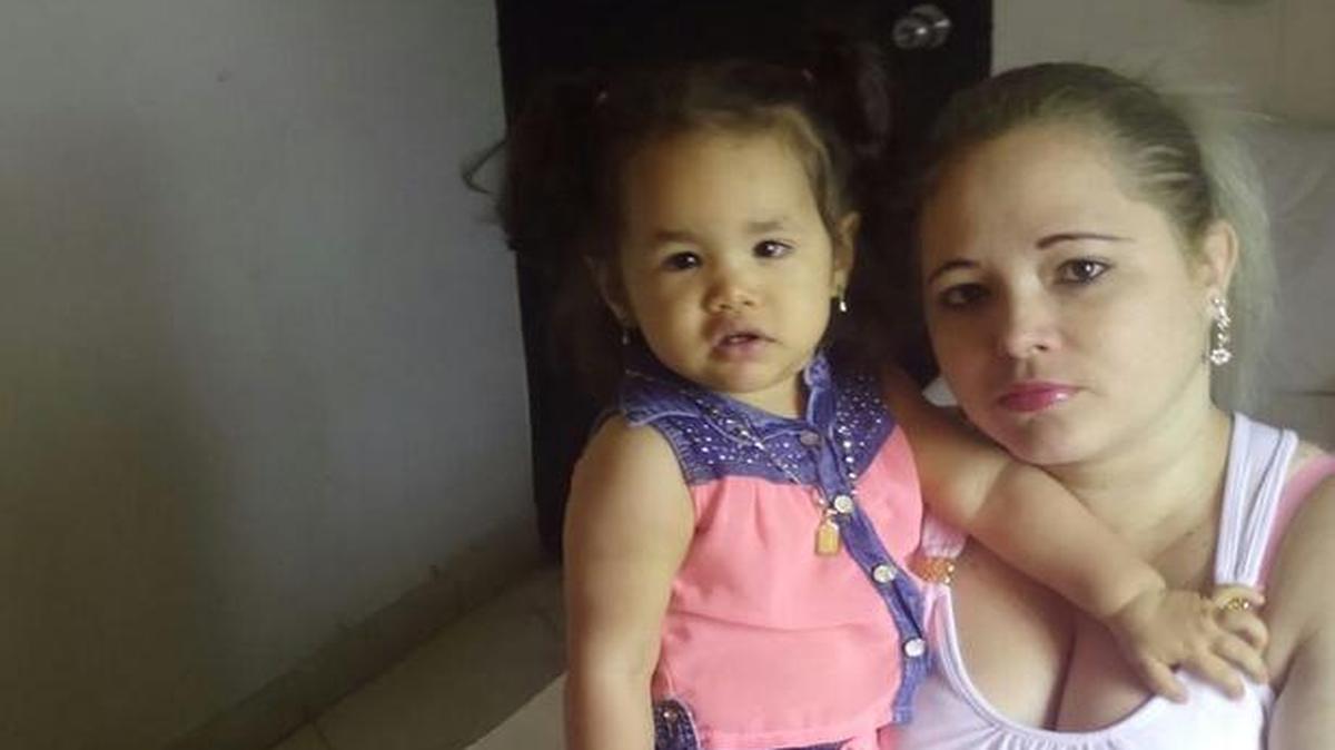 Annie Rodríguez Álvarez y su hija Wilbelys Antonella, el 16 de junio de 2016.
