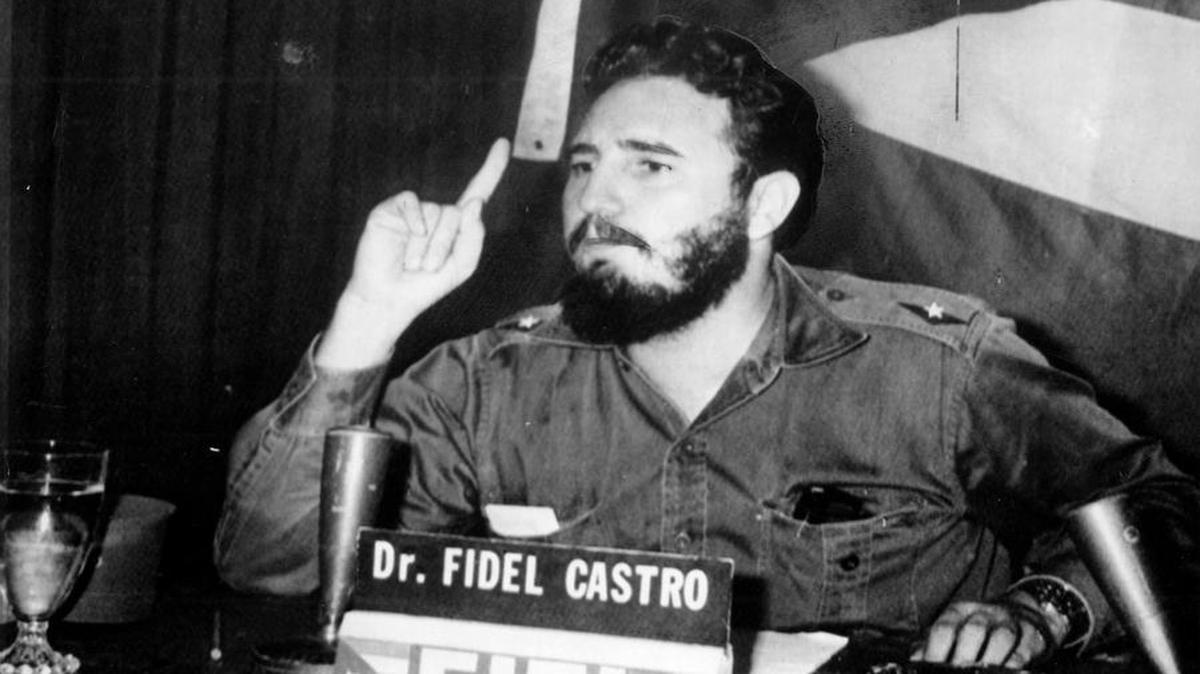 Fidel Castro en una comparecencia en la televisión cubana.