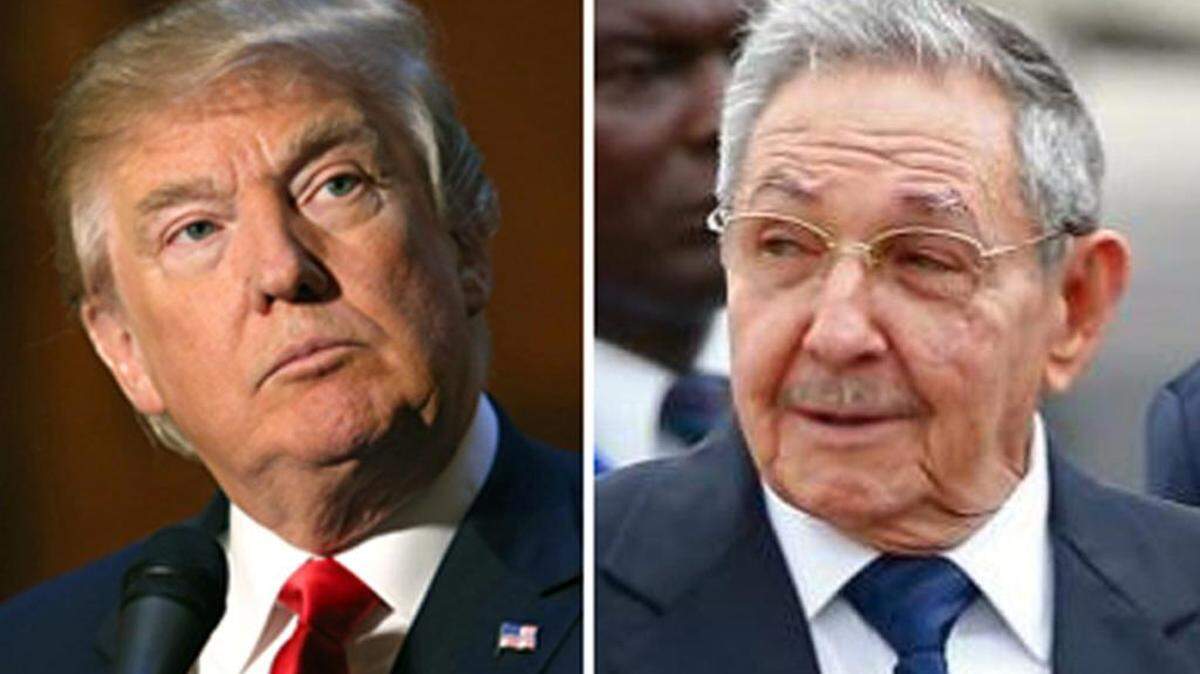 Donald Trump y Raúl Castro.AP-Archivo