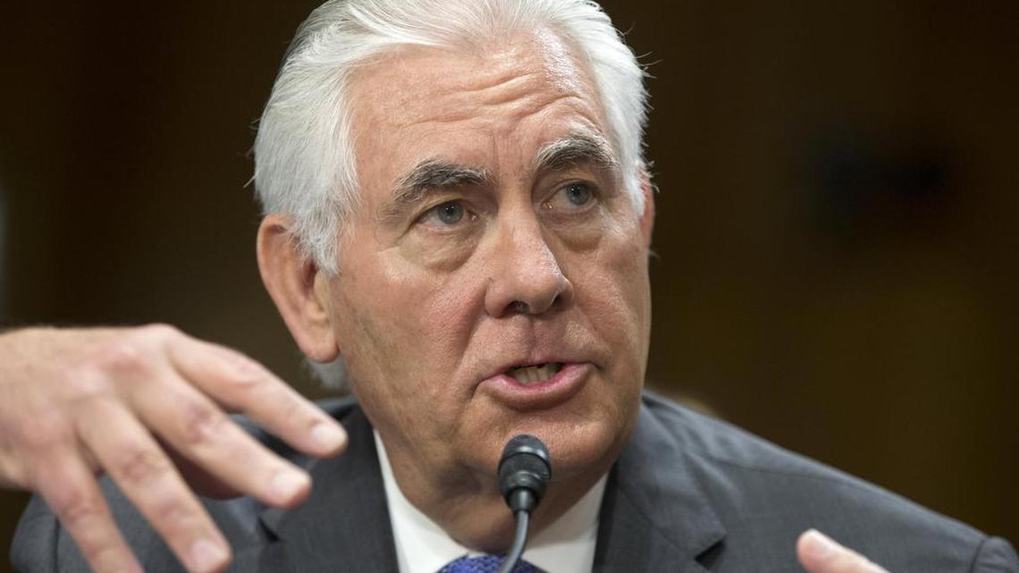 El secretario de Estado estadounidense, Rex Tillerson, testifica ante la Comisión de Relaciones Exteriores del Senado sobre la Revisión de la Solicitud de Presupuesto del Departamento de Estado del año fiscal 2018, en Washington, el 13 de junio de 2017.