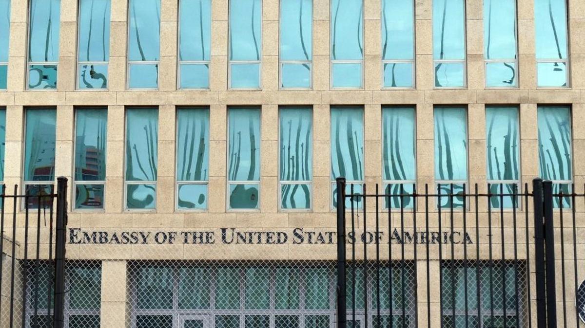 La embajada de Estados Unidos en La Habana.