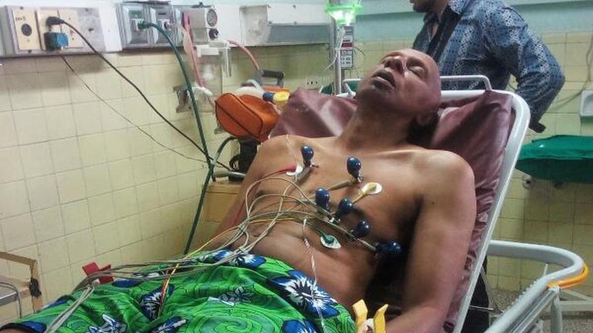 El disidente cubano Guillermo Fariñas en una foto publicada en su cuenta de Twitter el jueves por la noche.