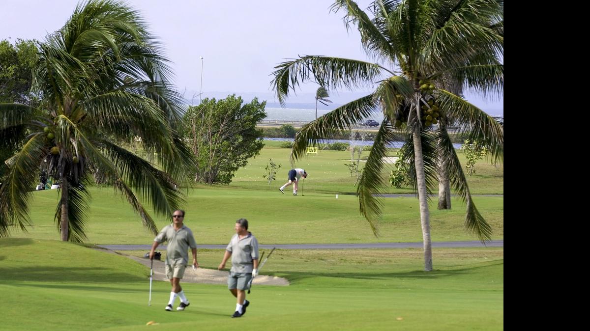 
Cuba tiene solamente un campo de golf de 18 hoyos en el Varadero Club. En la foto, el terrreno ubicado en la playa de Varadero, provincia de Matanzas.

