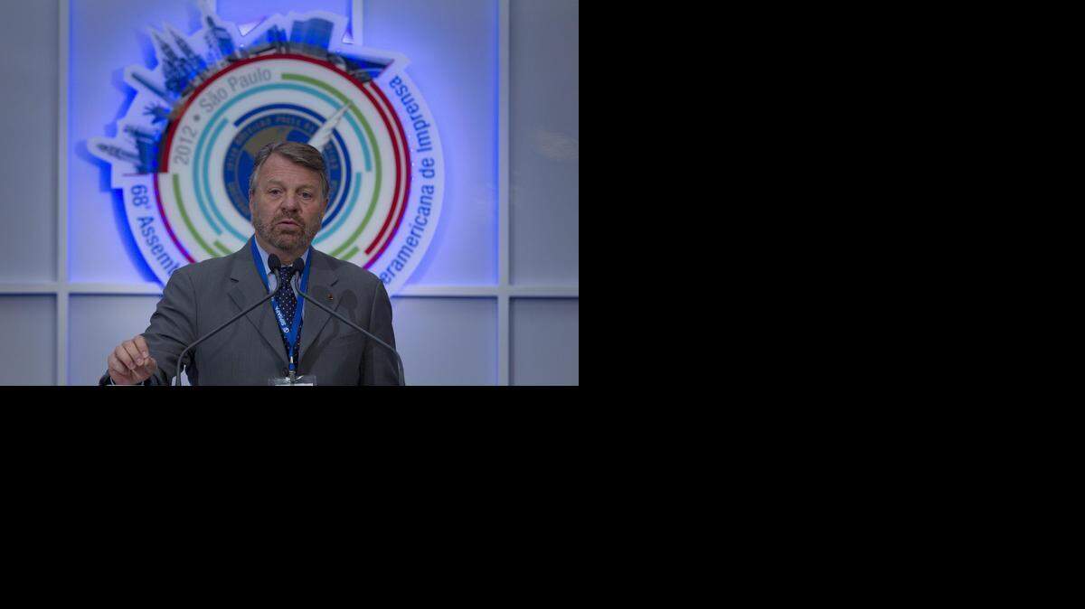 
El ex canciller y escritor mexicano Jorge Castañeda participa en un debate preliminar de la asamblea general de la Sociedad Interamericana de Prensa (SIP) en Sao Paulo (Brasil), en el 2012. 
