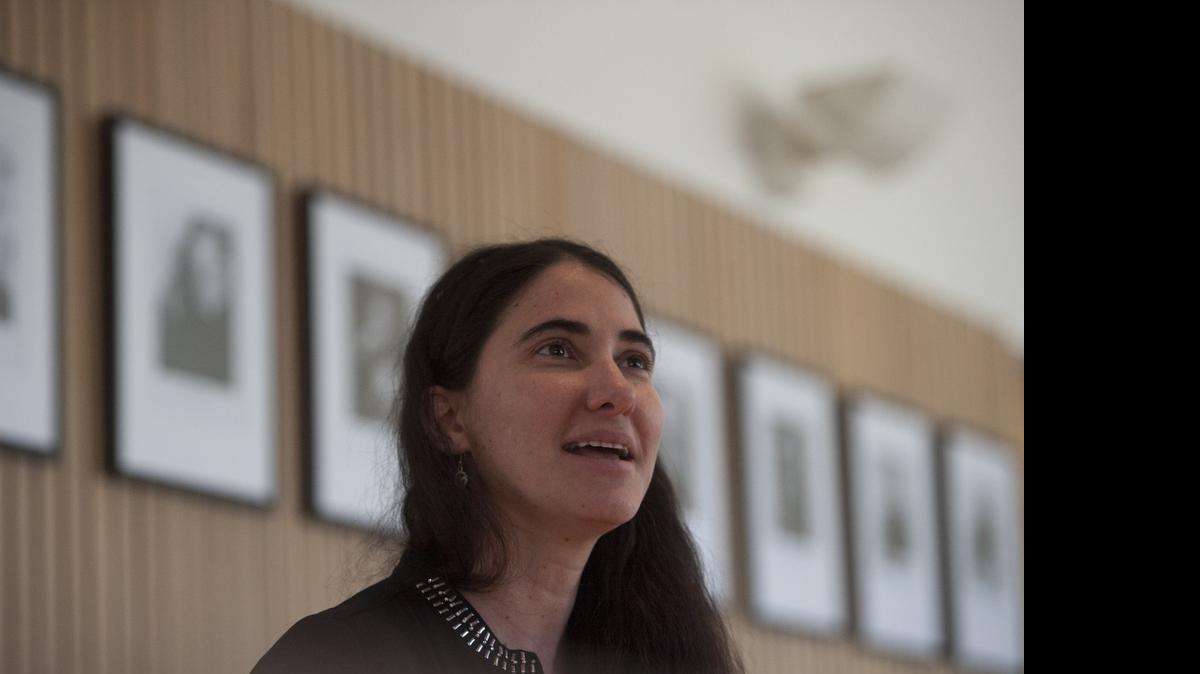 
La periodista cubana Yoani Sánchez da una conferencia de prensa el pasado mes de abril  en Santiago de Chile. 