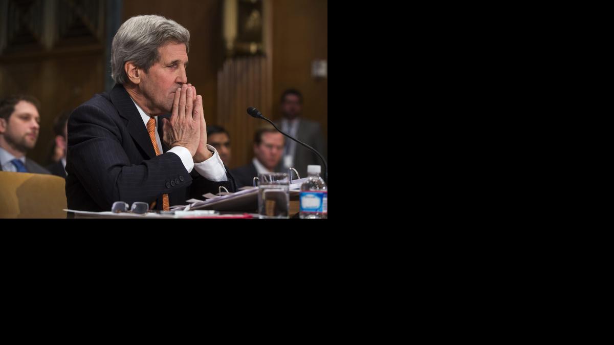 
El secretario de Estado de Estados Unidos, John Kerry, testifica ante los comités de Relaciones Exteriores y de Gastos del Senado. Foto de archivo. 
