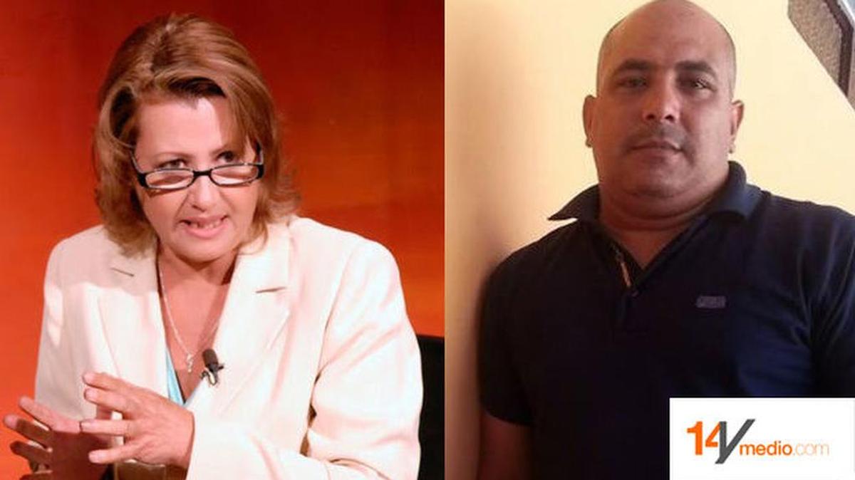 Aixa Hevia, vicepresidenta de la Unión de Periodistas de Cuba, y José Ramón Ramírez Pantoja, periodista expulsado de Radio Holguín.
