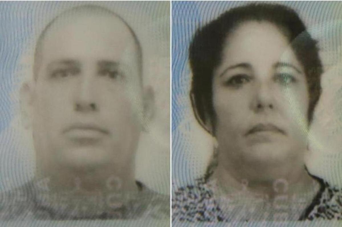 Los cubanos Niurka García Roque, de 46 años, y Reinaldo Delgado Díaz, su esposo, de 45 años fallecidos en el accidente automovilístico.