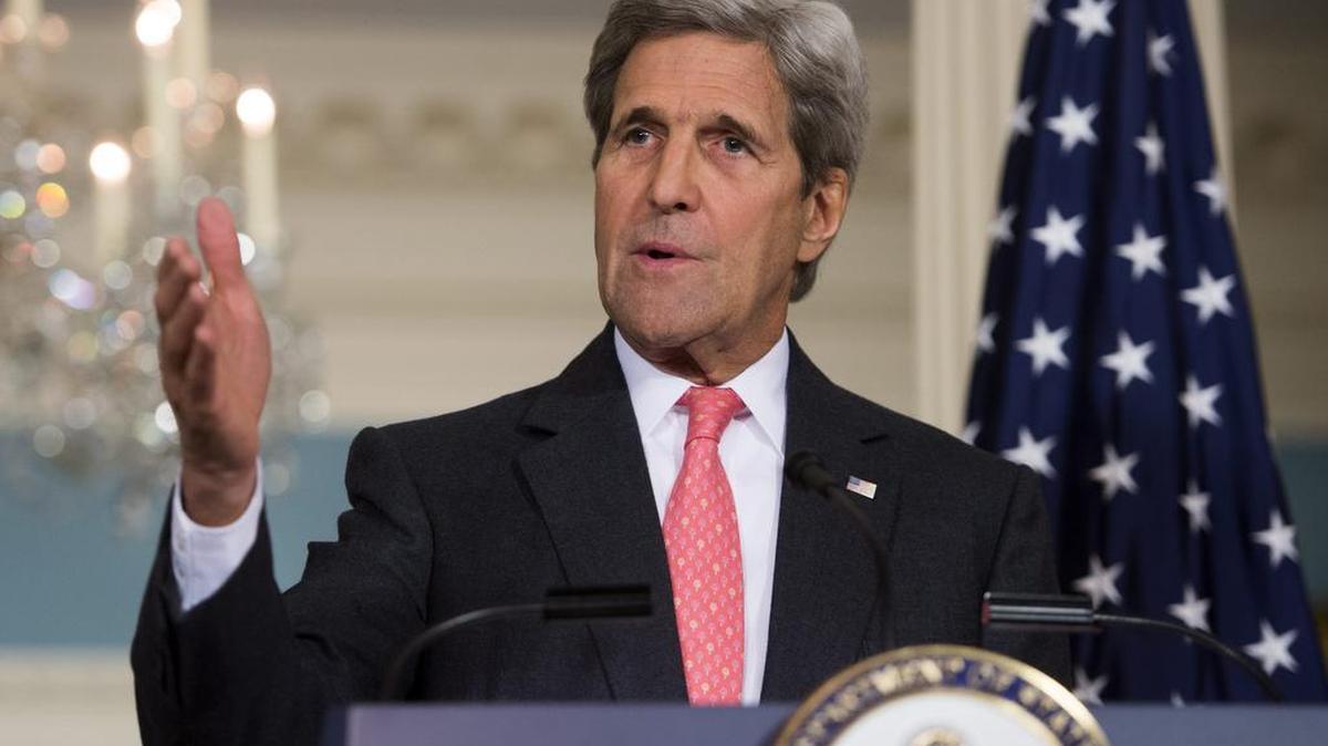 El secretario de Estado de EEUU, John Kerry durante una rueda de prensa en Washington.
