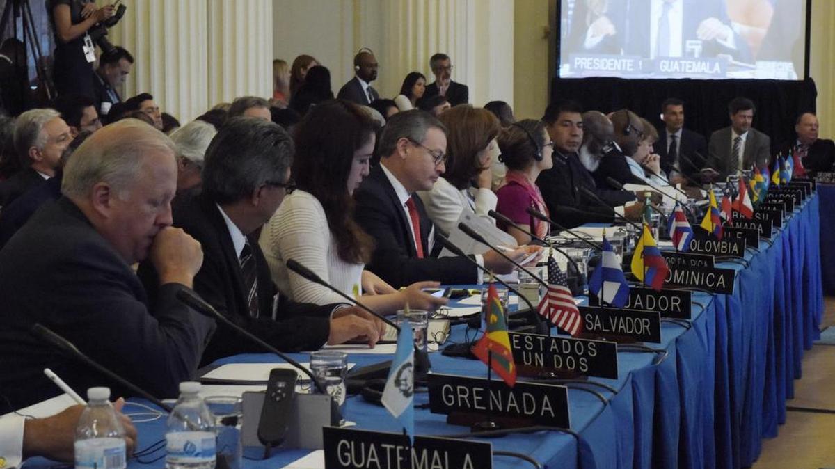 Vista general de la vigésima novena reunión de consulta de Ministros de Relaciones Exteriores de la Organización de los Estados Americanos realizada en la OEA el miércoles 31 de Mayo de 2017, en Washington D.C.
