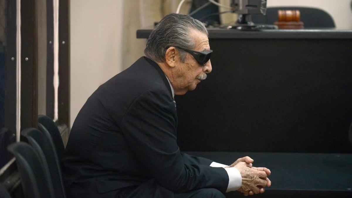 
El ex dictador guatemalteco Efraín Ríos Montt, acusado de genocidio.
