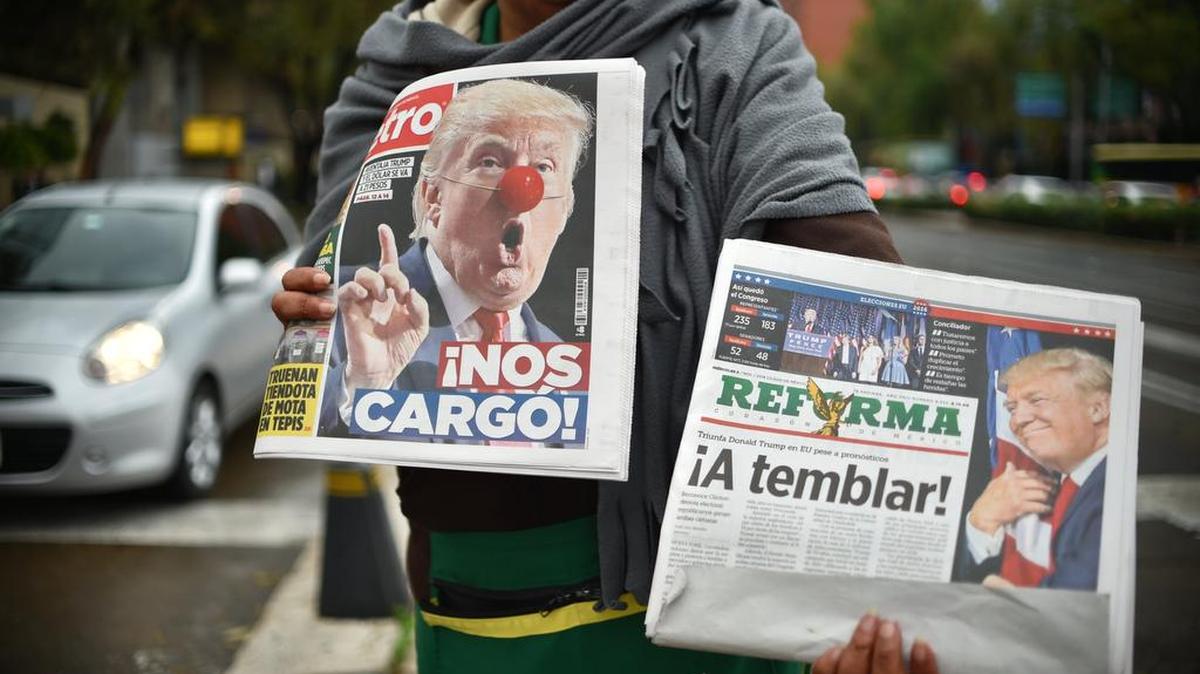 La portada del diario Reforma mostraba la expresión “¡A temblar!”