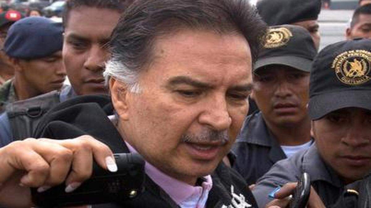 
Alfonso Portillo, ex presidente guatemalteco, en mayo del 2013 en Ciudad de Guatemala, antes de ser extraditado a Estados Unidos por lavado de dinero. 
