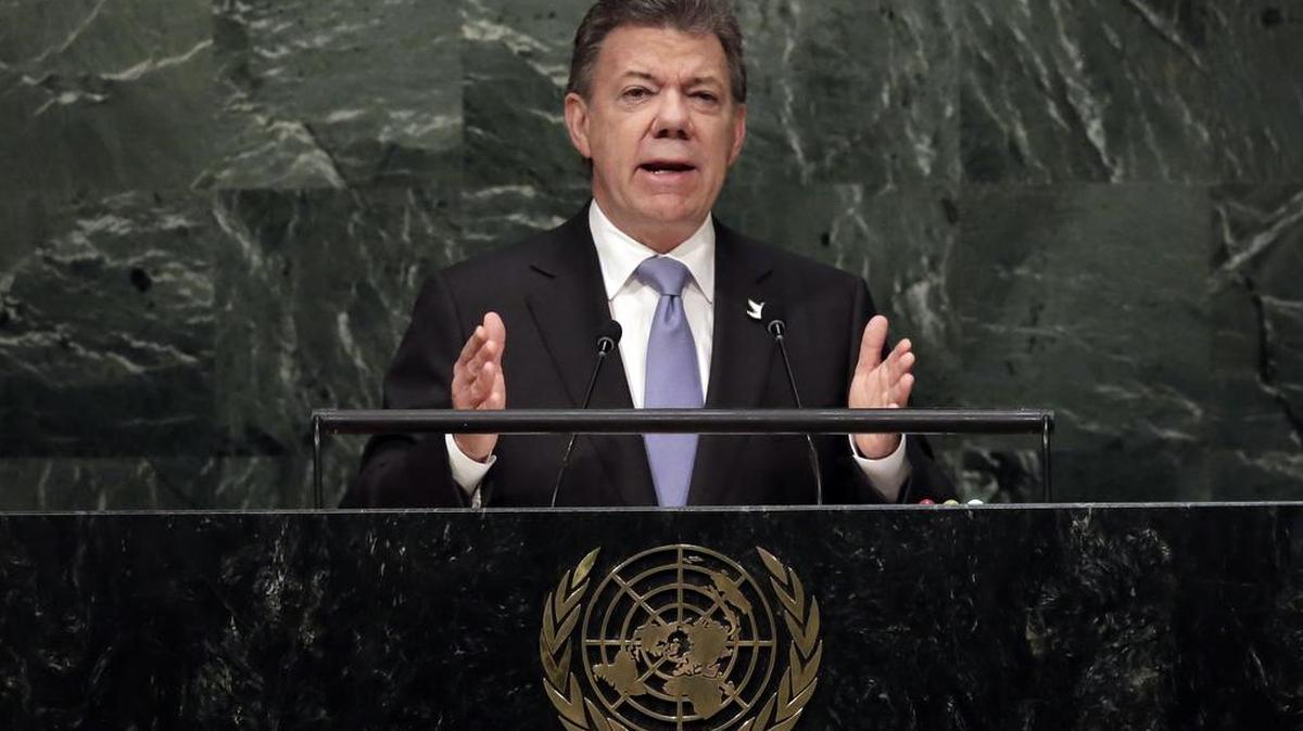 El presidente de Colombia Juan Manuel Santos.