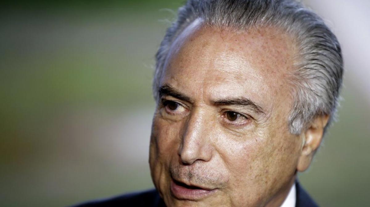 Fotografía de archivo del vicepresidente de Brasil, Michel Temer, durante una rueda de prensa ayer, lunes 11 de abril de 2016, en Brasilia.