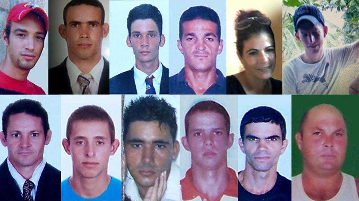 Doce de los trece balseros cubanos desaparecidos desde fines de 2015.