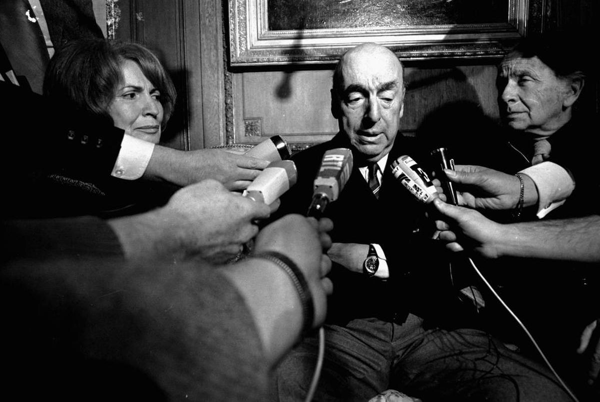 Pablo Neruda en una fotografía del 21 de octubre de 1971.