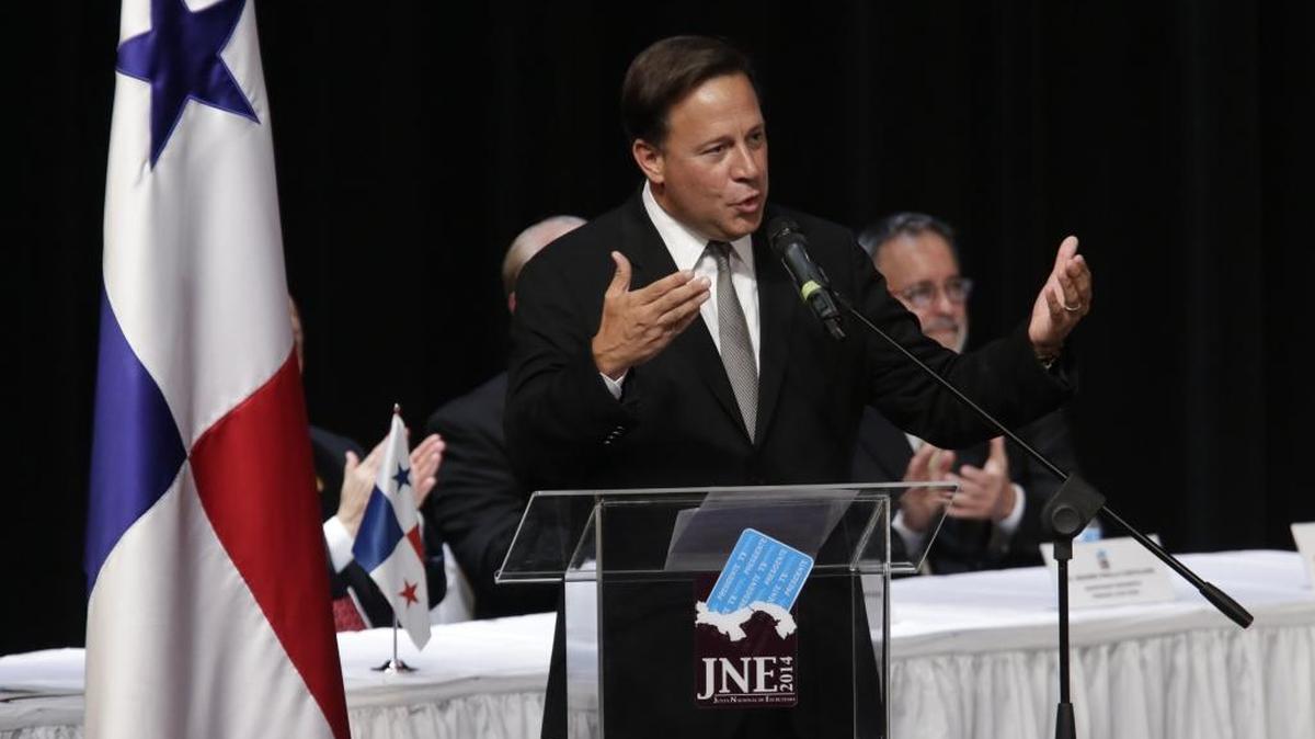 El presidente de Panamá, Juan Carlos Varela. El mandatario suspendió a su vicepresidenta de Desarrollo Social, Zulema Sucre.