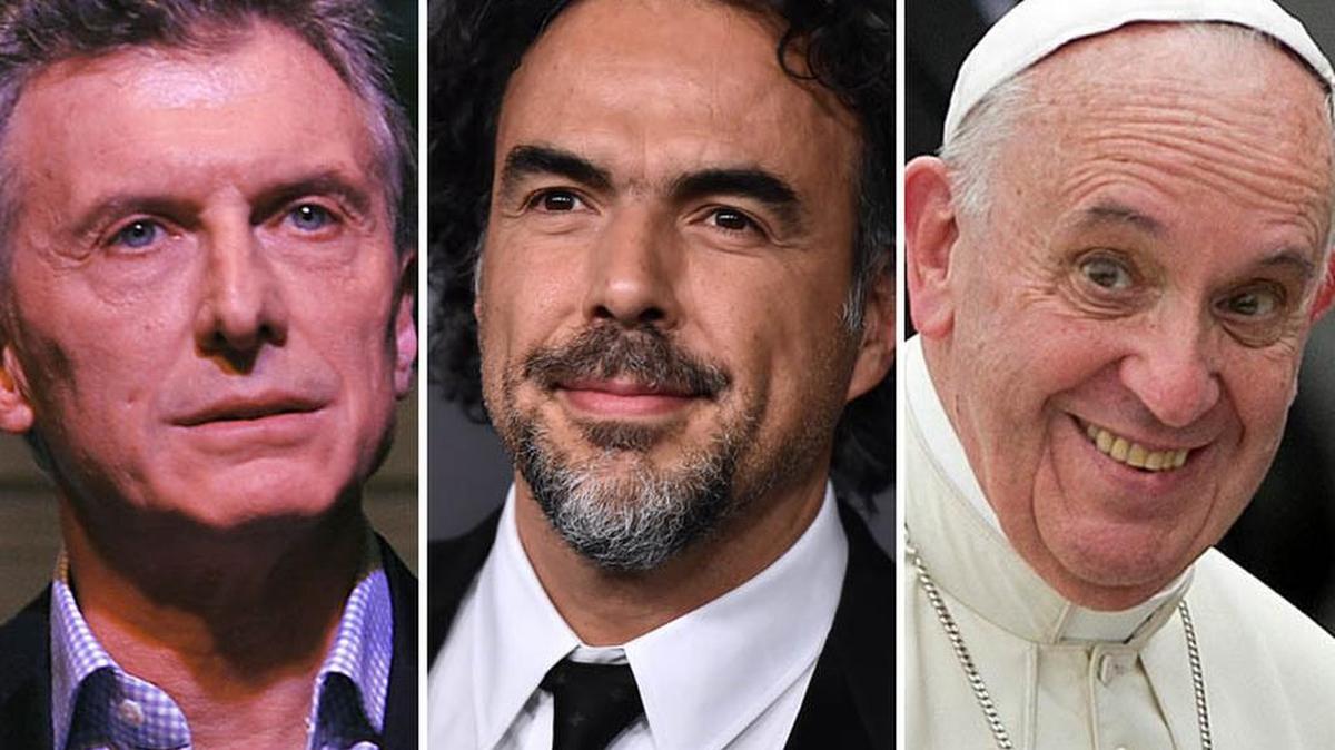 El presidente de Argentina Mauricio Macri, el cineasta mexicano Alejandro González Iñárritu y el Papa Francisco, las personalidades latinas en la lista de los 100 personajes más influyentes del año.