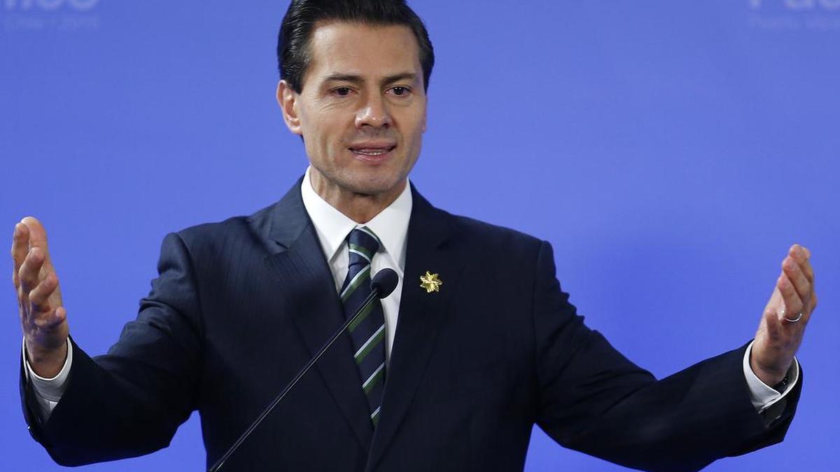 El presidente de México, Enrique Peña Nieto, participa en la declaración final de la XI Cumbre Presidencial de la Alianza del Pacífico el viernes 1 de julio de 2016, en Puerto Varas (Chile).