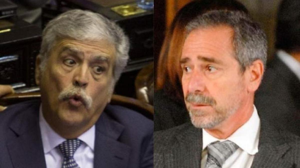 Julio de Vido (izq.) y Ricardo Jaimes