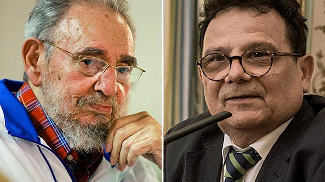 Fidel Castro y el embajador del Perú en La Habana en 1980, Ernesto Pinto-Bazurco Rittler, quien cuenta detalles inéditos sobre las negociaciones tras el ingreso a la sede diplomática peruana en la capital cubana de más de 10,000 personas que buscaban la libertad.