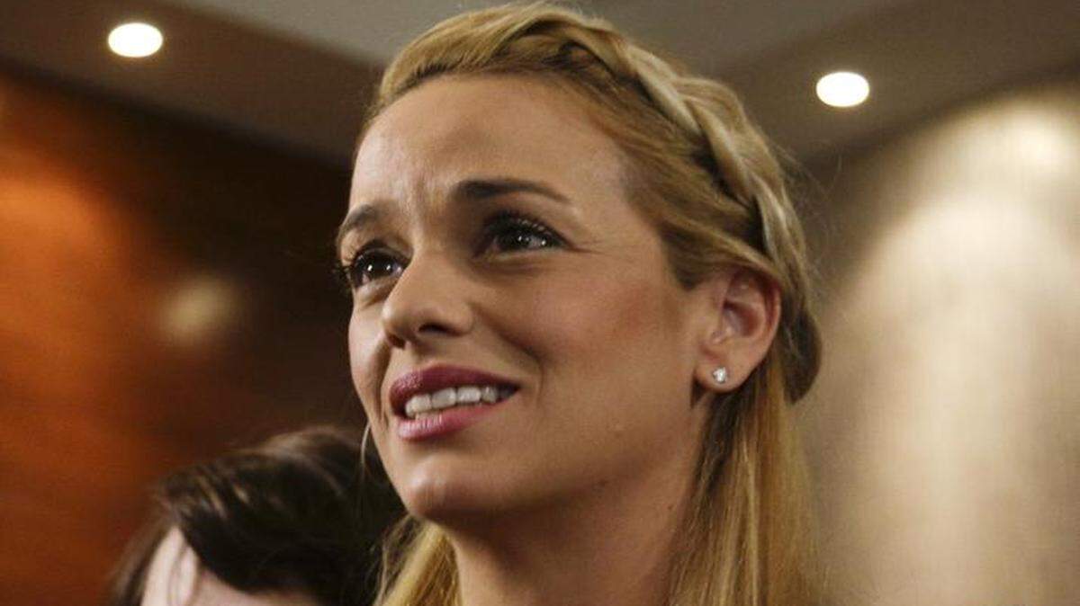 
Lilian Tintori, esposa del opositor venezolano preso, Leopoldo López.


