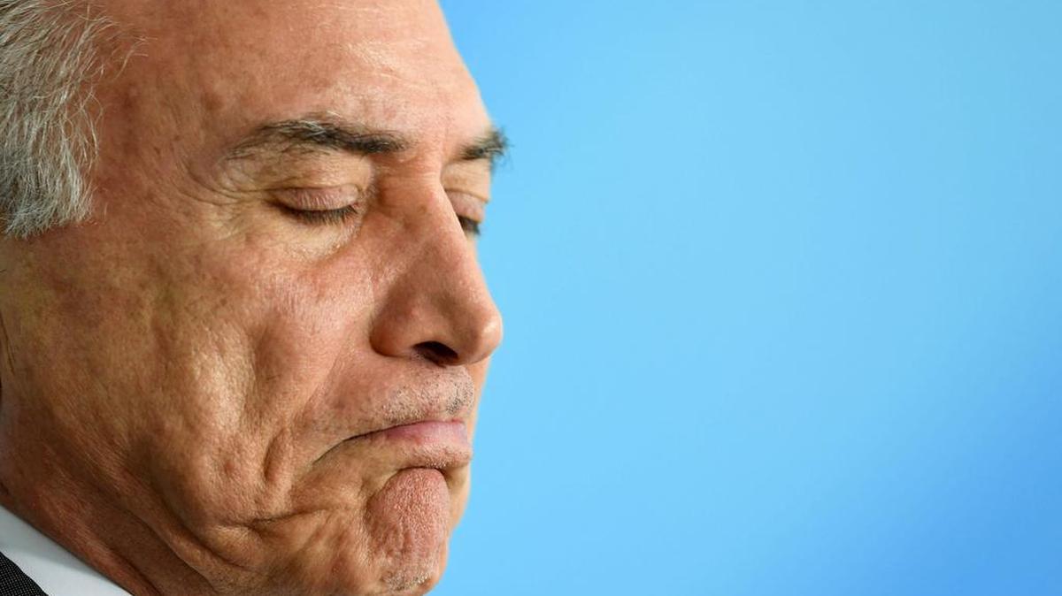 El presidente brasileño Michel Temer está acusado de recibir $3 millones para la campaña electoral de 2014, en la que fue compañero de fórmula de la ahora presidenta destituida Dilma Rousseff.