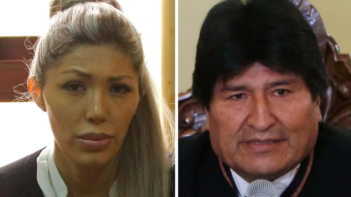 Gabriela Zapata y Evo Morales.