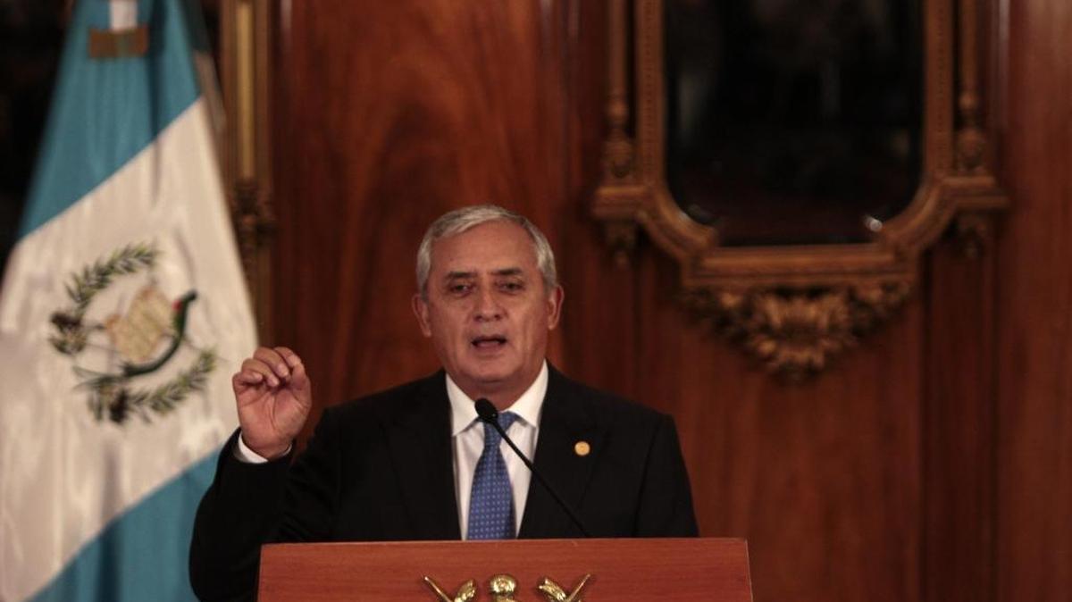 
El presidente de Guatemala, Otto Pérez Molina, habla durante una conferencia de prensa celebrada en Casa Presidencial el lunes. 
