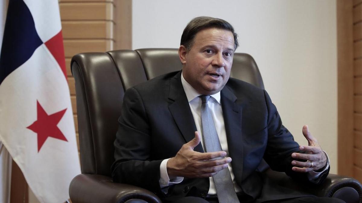 El presidente de Panamá, Juan Carlos Varela.