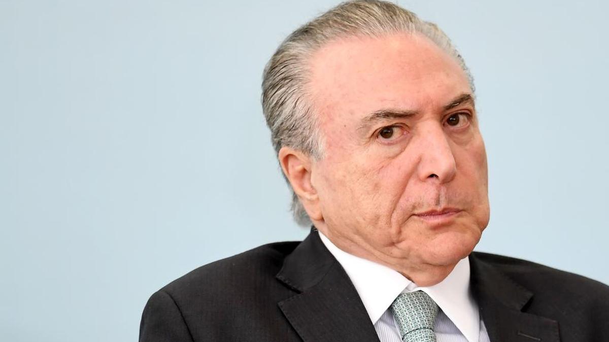 El presidente de Brasil Michel Temer durante una ceremonia en Brasilia, el 4 de octubre de 2017.