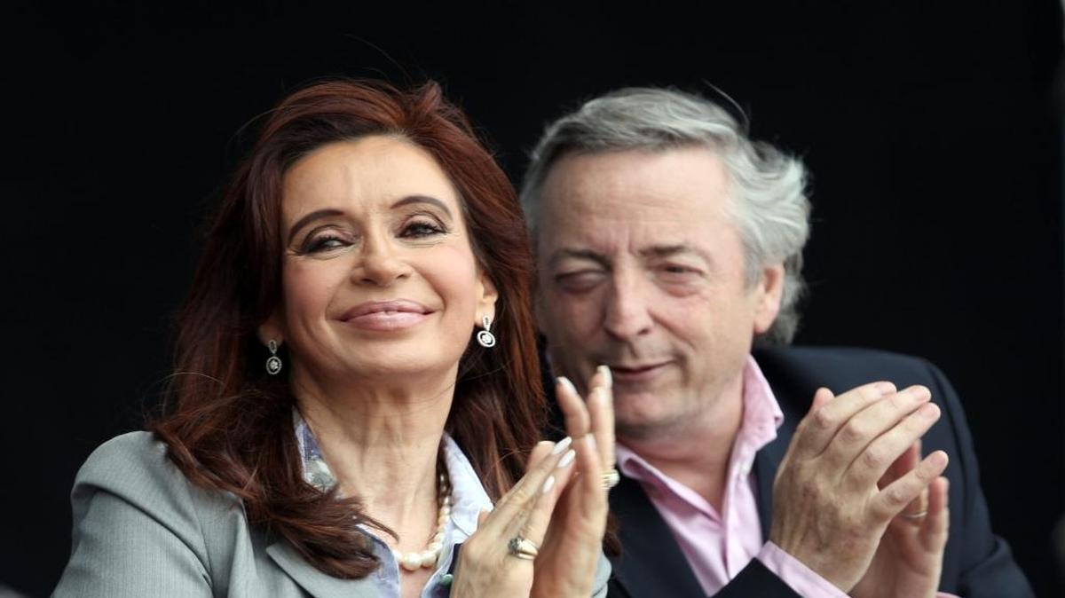 Cristina Fernández y Néstor Kirchner en diciembre del 2009.