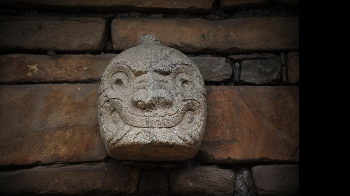 
Una Cabeza Clava que pertenece a la cultura Chavín de Perú, en Huaraz, a 460 kilómetros al noreste de Lima, en el 2011.
