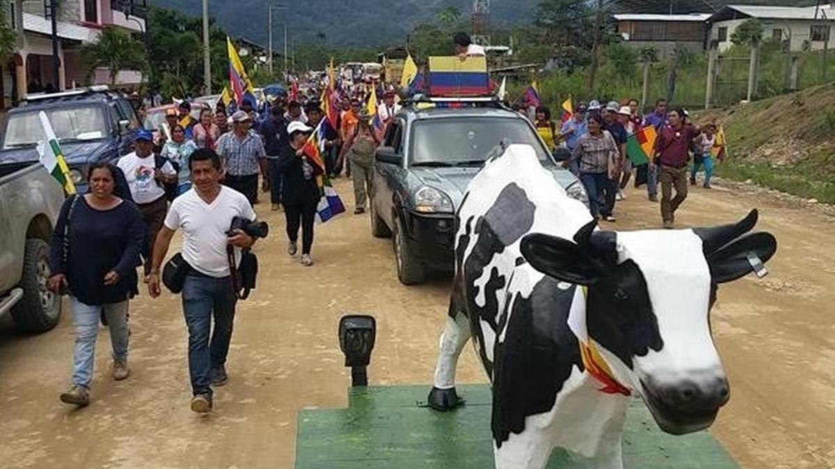 
Alrededor de 200 indígenas iniciaron la caminata de 800 kilómetros el domingo desde la pequeña población de Tundayme, en medio de la amazonia, y para el final de esta jornada tienen previsto llegar a la ciudad de Cuenca, 310 kilómetros al sur de la capital. 

