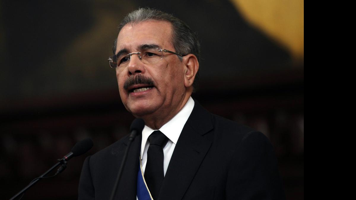 
Fotografía de archivo fechada el 27 de febrero del 2013 que muestra al presidente dominicano, Danilo Medina, durante su primera rendición de cuentas ante la Asamblea Nacional, en Santo Domingo. 
