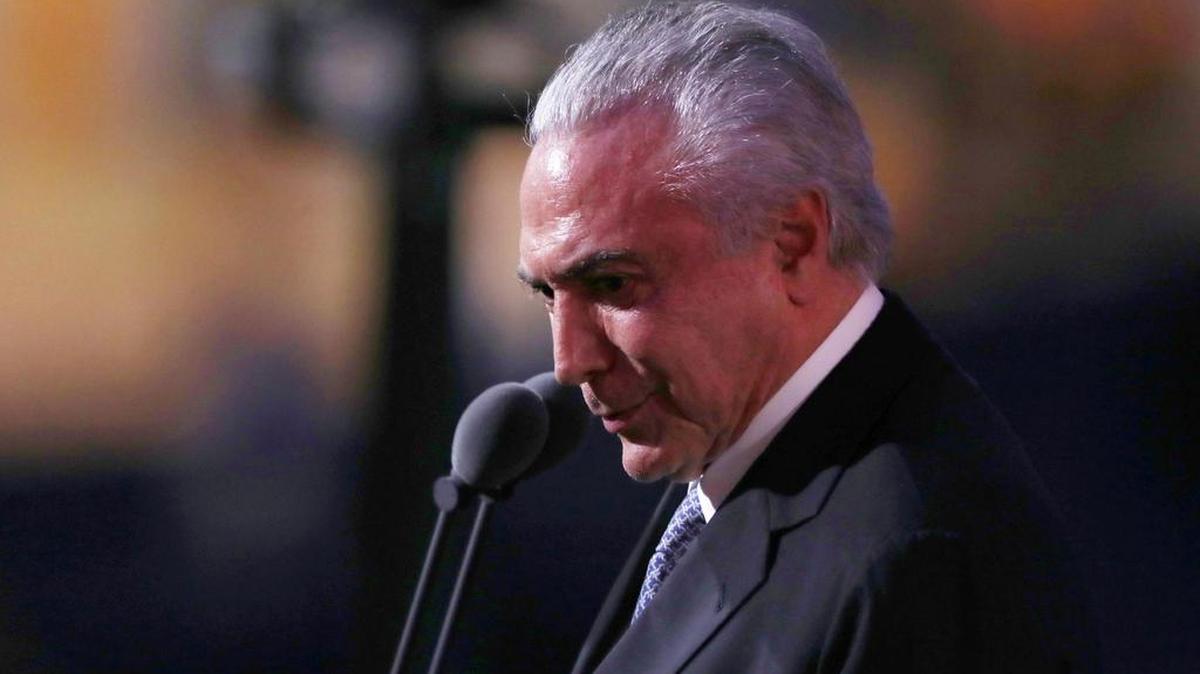 Michel Temer, el presidente interino de Brasil.