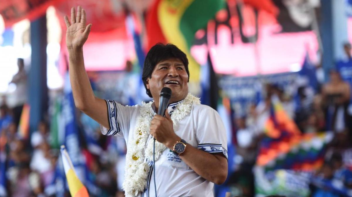 El presidente de Bolivia, Evo Morales, participa en el congreso del Movimiento Al Socialismo (MAS) el jueves 15 de diciembre de 2016, en Montero (Bolivia).