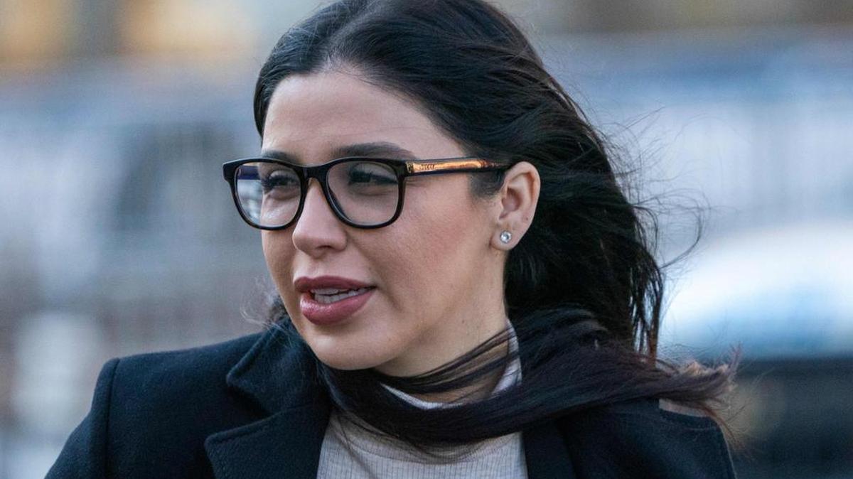 La esposa de Joaquín "El Chapo" Guzmán, Emma Coronel Aispuro, llega al Tribunal Federal de los Estados Unidos en Brooklyn el 9 de enero de 2019 en Nueva York. -