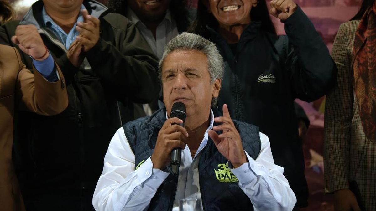 Lenín Moreno, el candidato oficialista ecuatoriano.