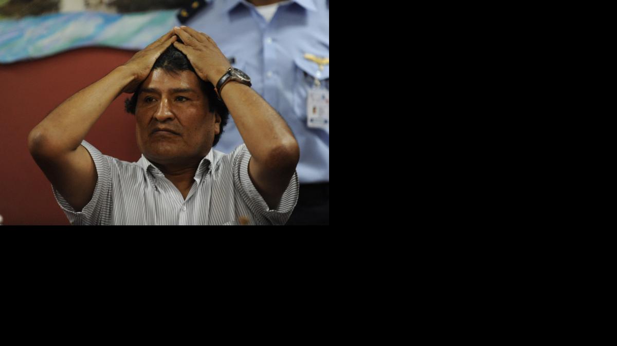 
El presidente de Bolivia, Evo Morales, participa en el foro de la Cumbre de los Pueblos en la Universidad de Panamá.
