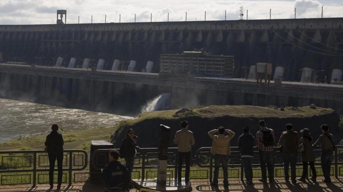 Imagen de la represa hidroeléctrica Itaipú.