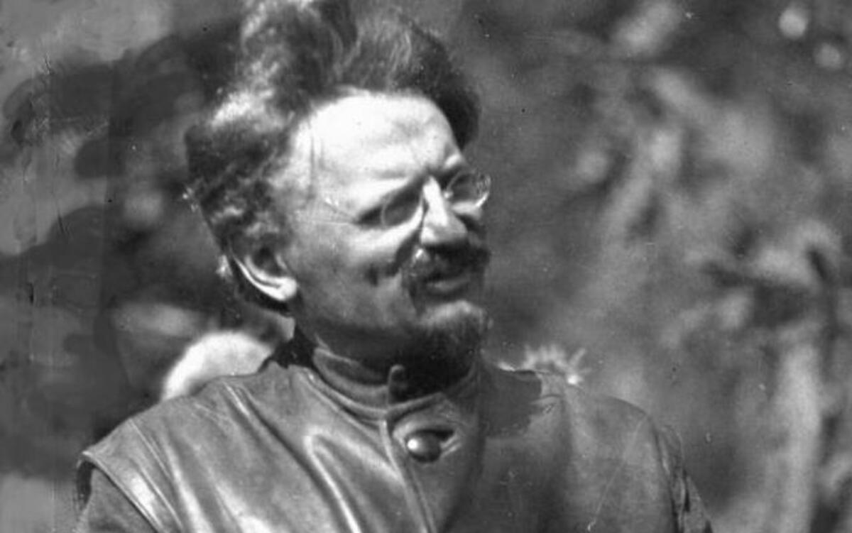 Leon Trotsky en Rusia en el 1928.