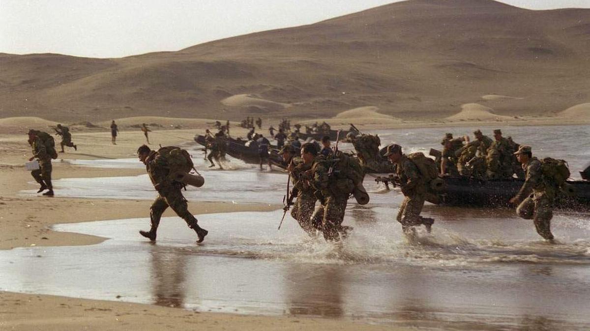 Imagen de archivo de los ejercicios navales internacionales UNITAS, que esta vez reunirán en Panamá a las fuerzas armadas de 29 países del mundo.