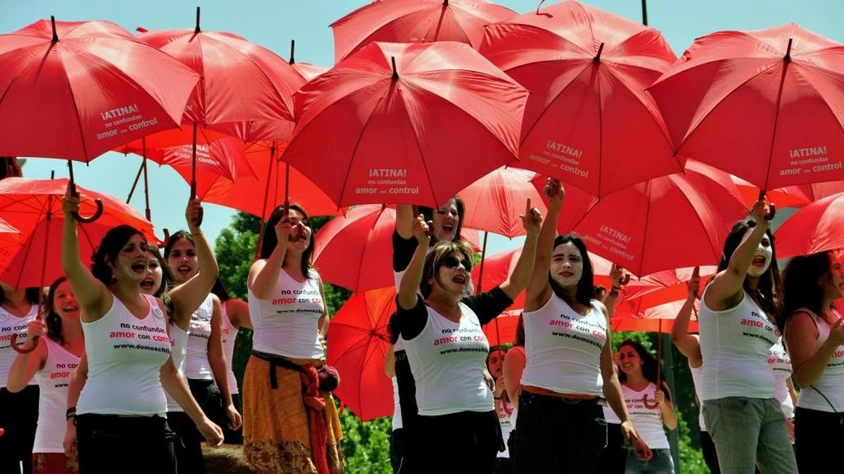 Marcha contra la violencia sexual y doméstica en Santiago de Chile el 24 de noviembre del 2010.
