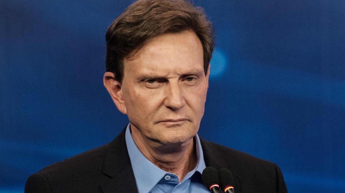 El candidato a alcalde de Río de Janeiro, Marcelo Crivella, durante un debate.