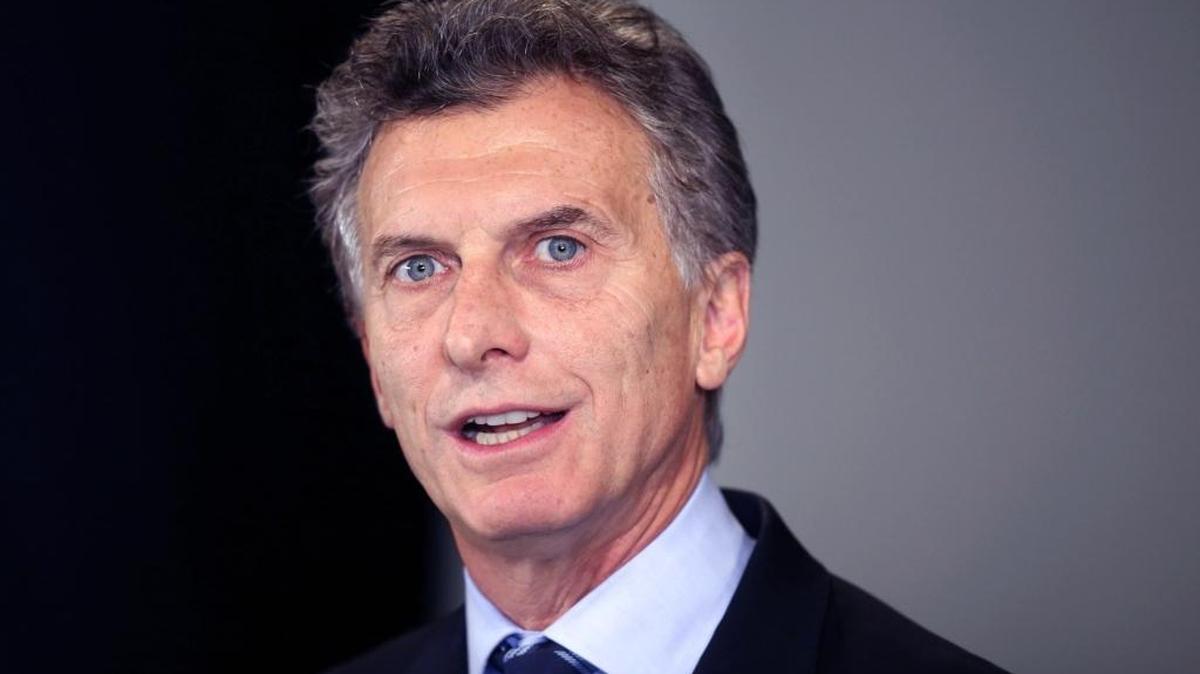 El presidente de Argentina, Mauricio Macri, durante una conferencia de prensa.