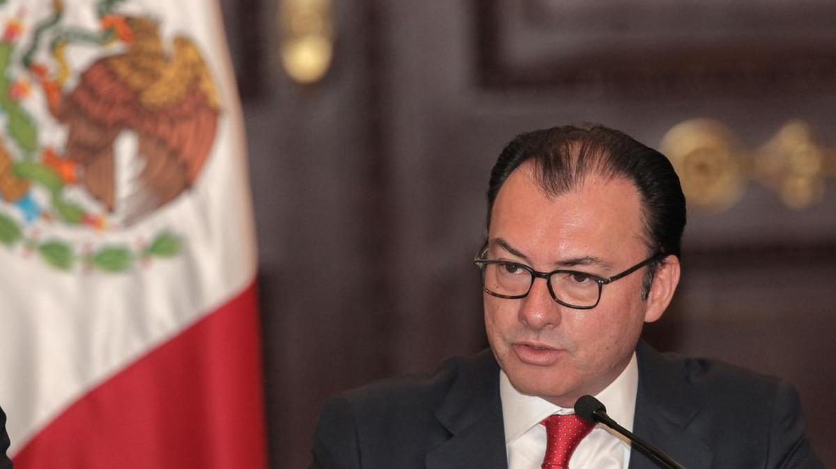 Fotografía de archivo del 24 de junio de 2016 del secretario de Hacienda, Luis Videgaray, durante una rueda de prensa en Ciudad de México.